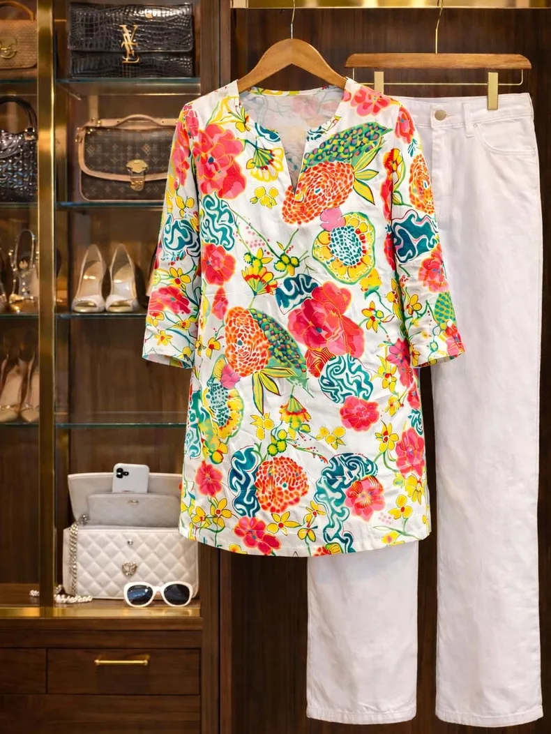 Coral Botanical Garden Tunic — photo 3