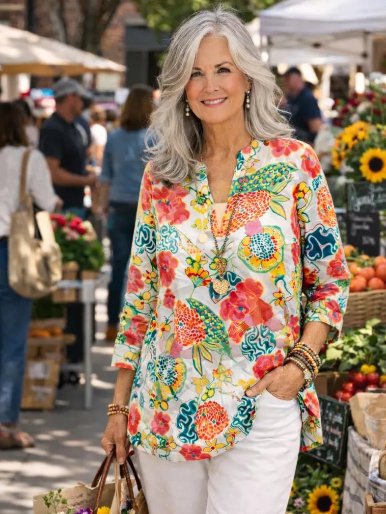 Coral Botanical Garden Tunic — photo 4