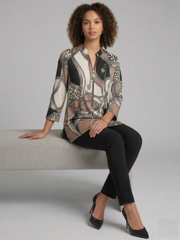 Mixed Print Chain Tunic — photo 4