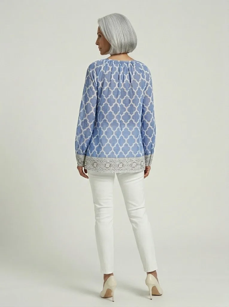 Embroidered Boho Blouse — photo 2