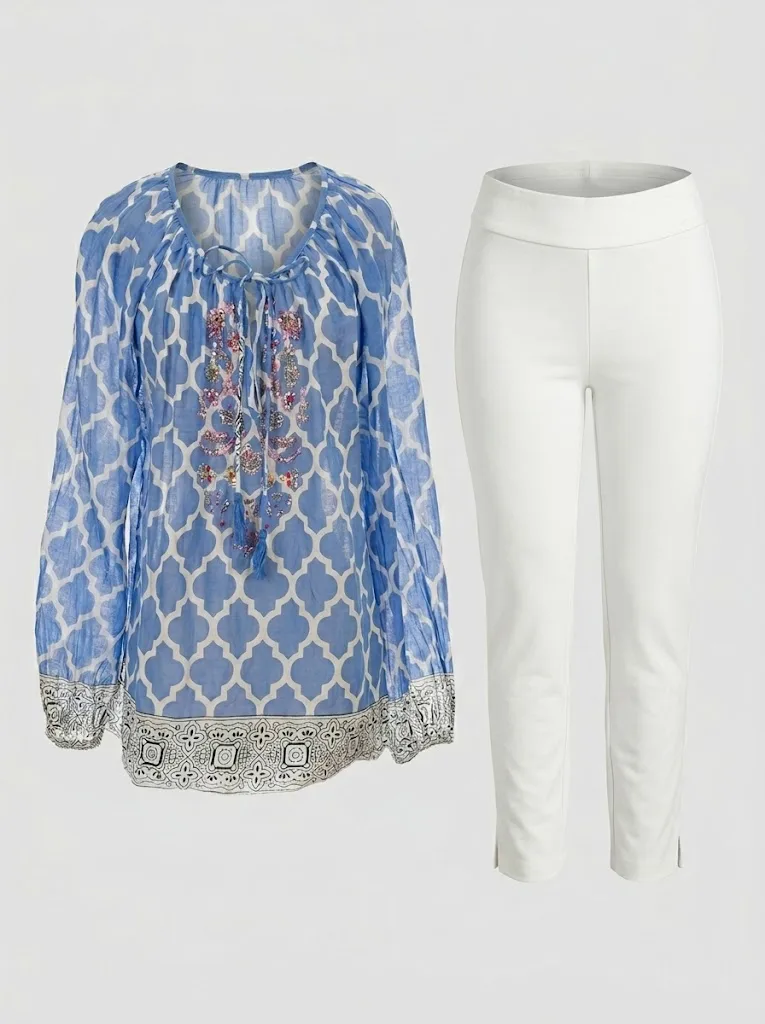 Embroidered Boho Blouse — photo 4