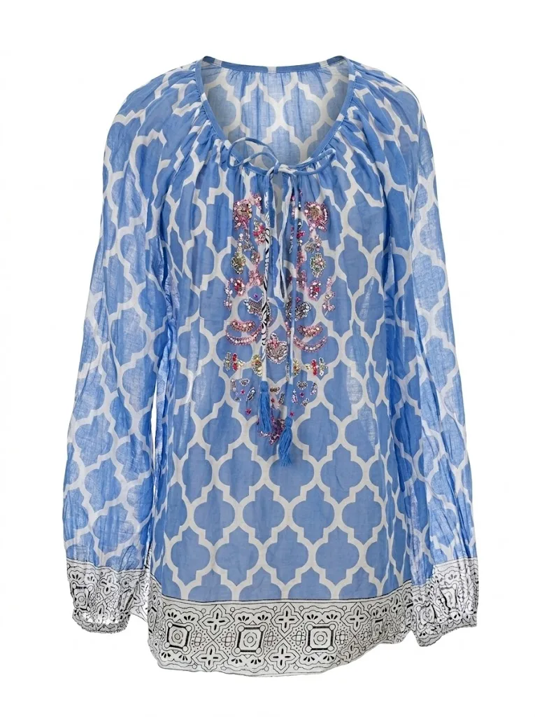 Embroidered Boho Blouse — photo 3