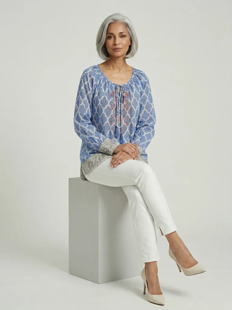 Embroidered Boho Blouse — photo 5