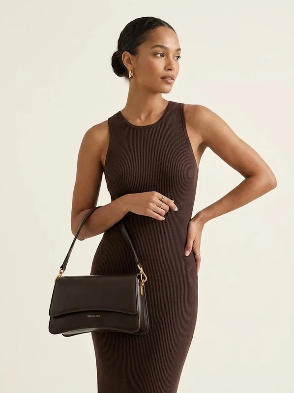 Espresso Leather Crossbody | Brown Everyday Crossbody Bag — photo 2