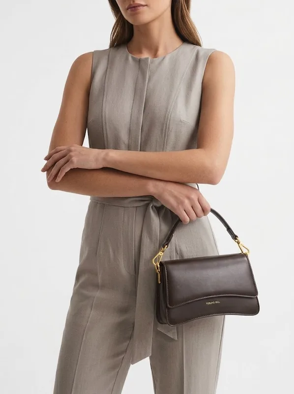 Espresso Leather Crossbody | Brown Everyday Crossbody Bag — photo 3