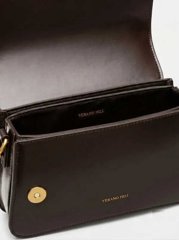 Espresso Leather Crossbody | Brown Everyday Crossbody Bag — photo 4