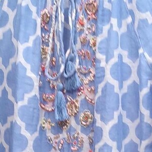 Embroidered Dolma Cotton Boho Blouse — photo 9