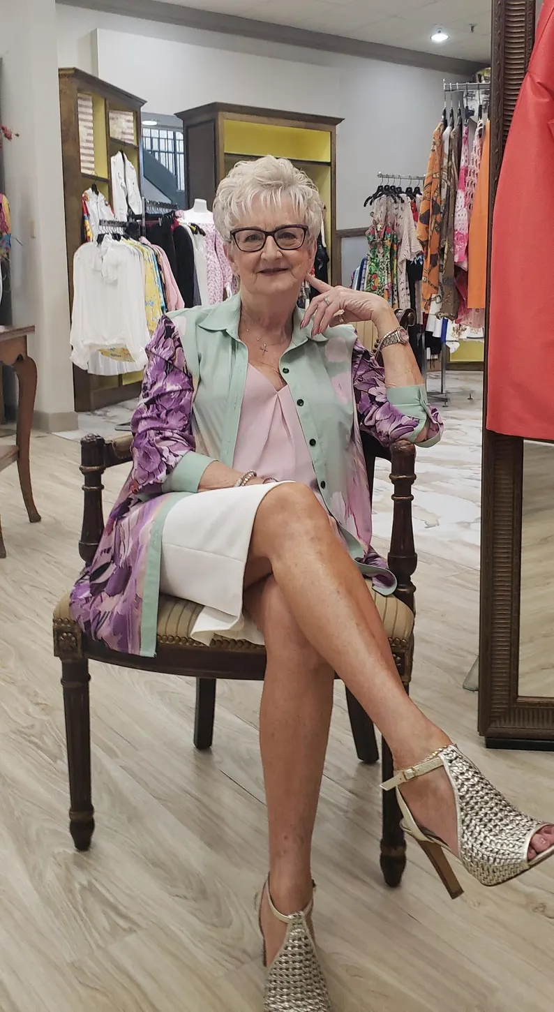 Chiffon Blouse Soft Mint And Purple, Classic Modern Style Imported Georgette Customer Fave — photo 2