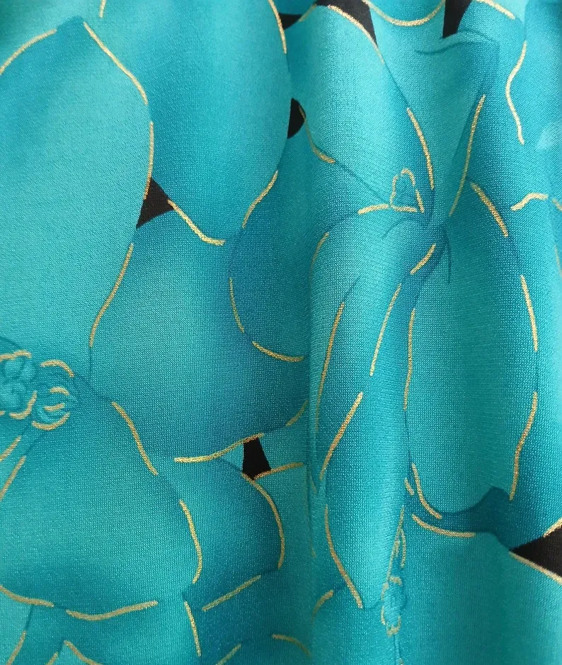 Floral Chiffon Blouse: Klaveli Boat Neck Top — photo 2