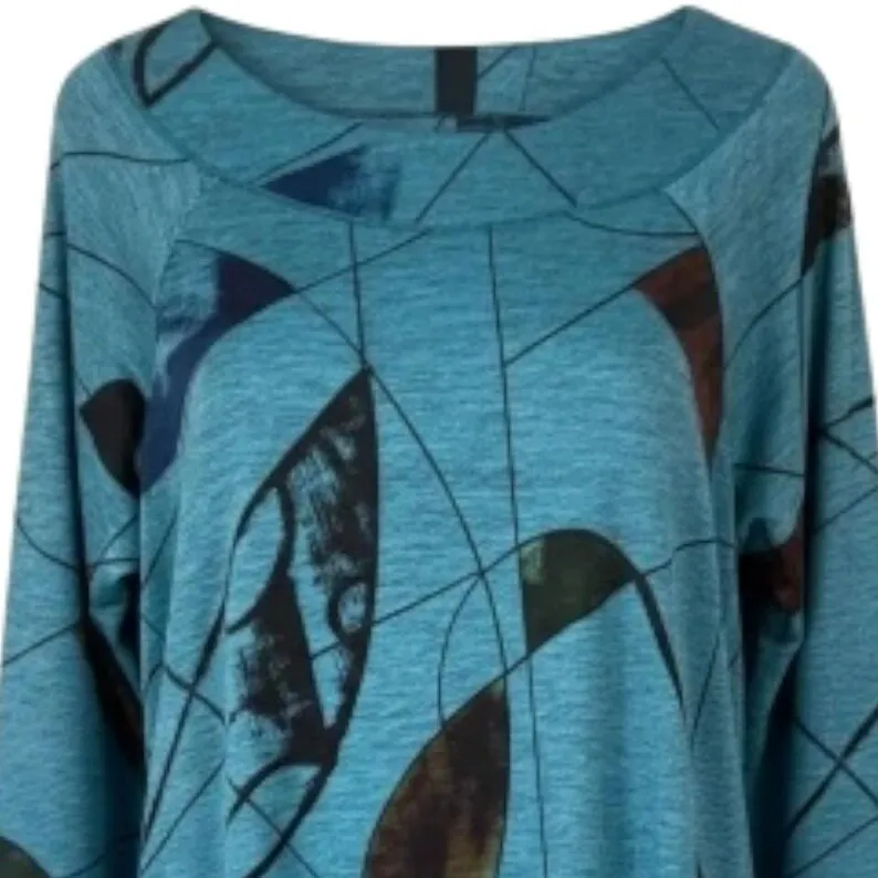 Reflections Side Slit Slinky Top By Jess And Jane — photo 2