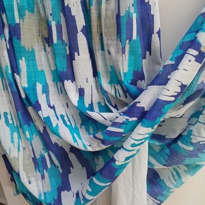 Sky Dress New Print Feather Light Cotton Gauze | Breezy Travel Style For Hot Climate. — photo 6