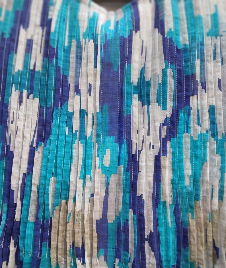 Sky Dress New Print Feather Light Cotton Gauze | Breezy Travel Style For Hot Climate. — photo 3