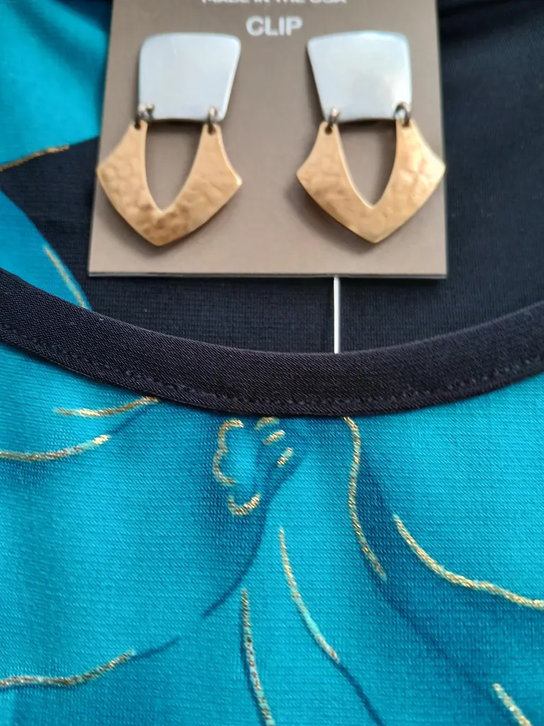 Floral Chiffon Blouse: Klaveli Boat Neck Top — photo 4