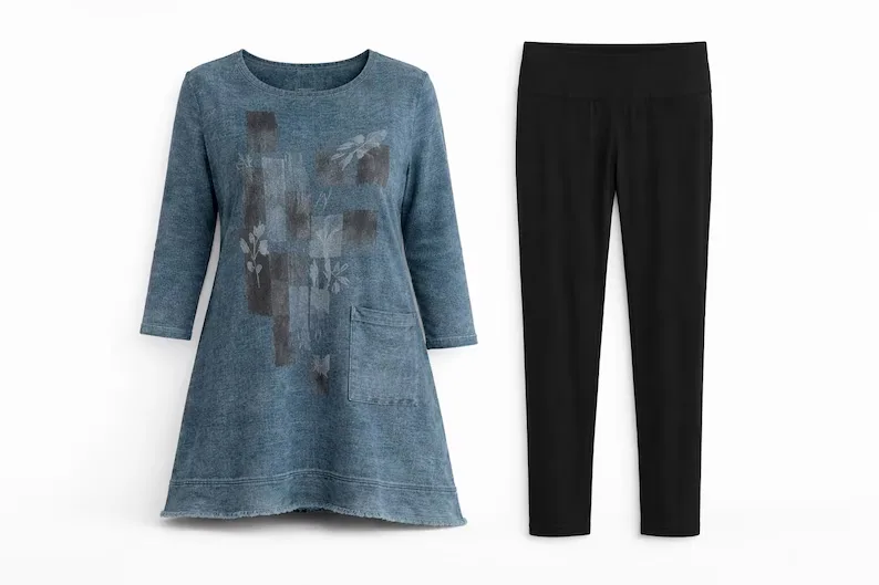 Jess & Jane Mineral-Washed 'Dreaming' Tunic French Cotton Terry — photo 3