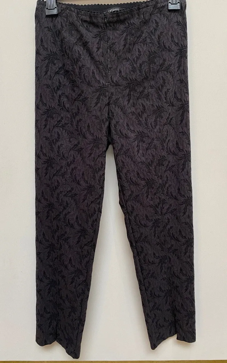 Floral Print Stretch Pants, Rayon Spandex, Custom Length