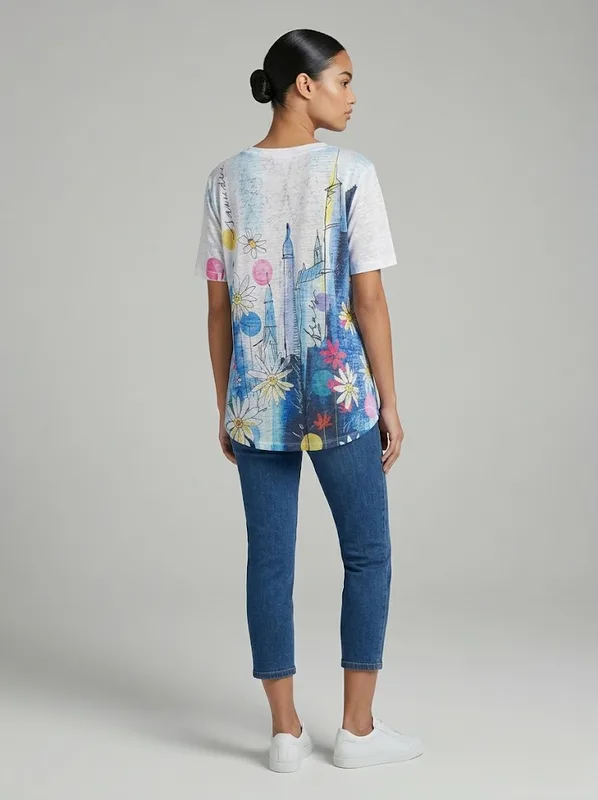 The Saturday Crushed Slub Knit Tee — photo 4
