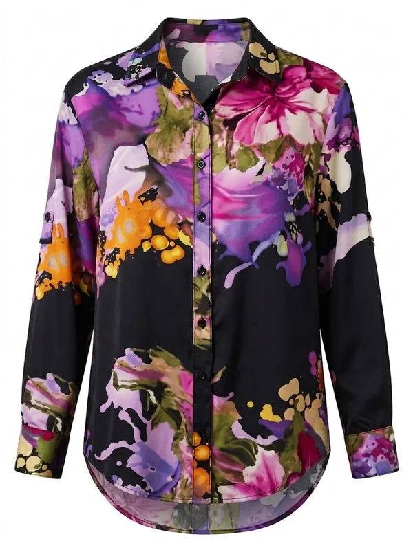 Painterly Bloom Button Tunic — photo 4