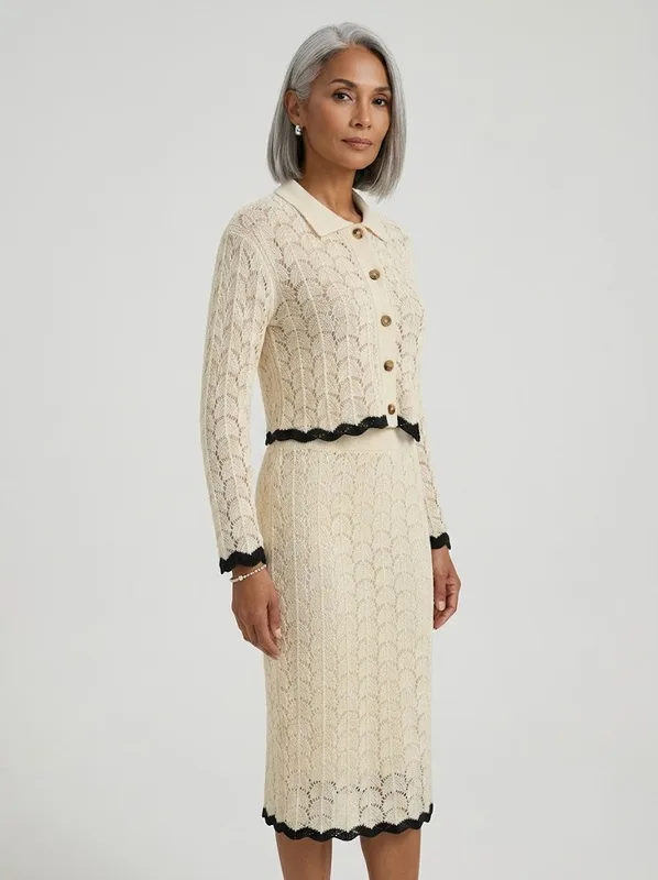 Vintage Lace Knit Set