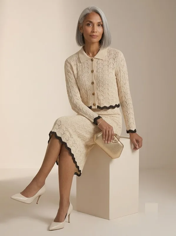 Vintage Lace Knit Set — photo 2
