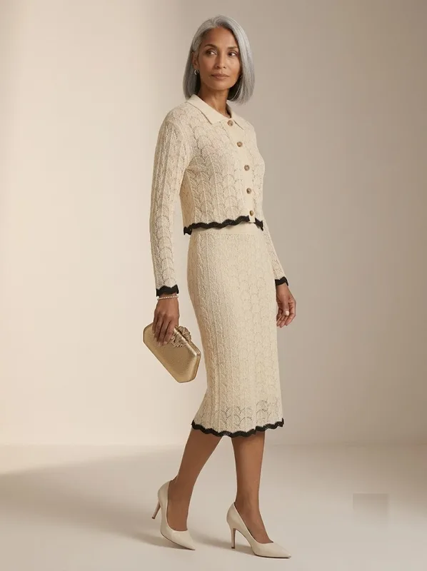 Vintage Lace Knit Set — photo 3