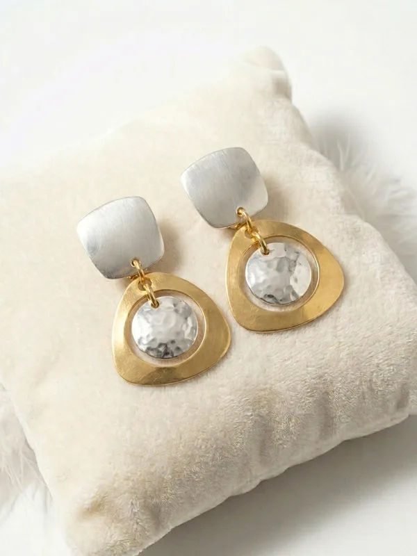 Marjorie Baer Rounded Triangle Drop Earrings