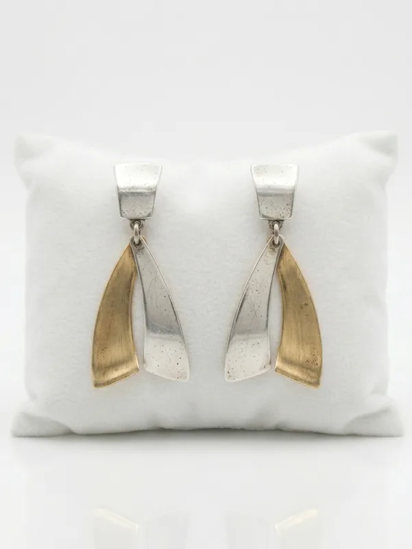 Marjorie Baer Twisted Blade Drop Earrings