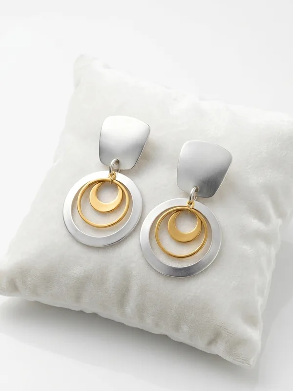 Marjorie Baer Nested Ring Drop Earrings