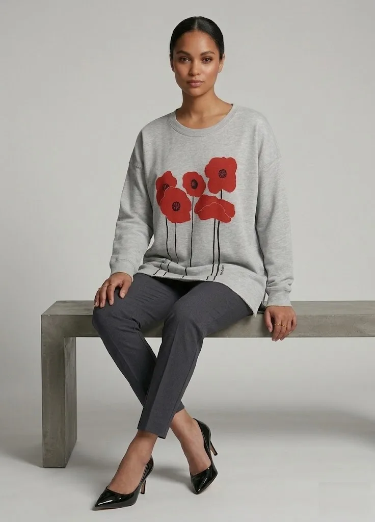 Poppy Oversized Sweatshirt — photo 5
