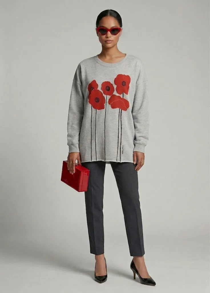 Poppy Oversized Sweatshirt — photo 6