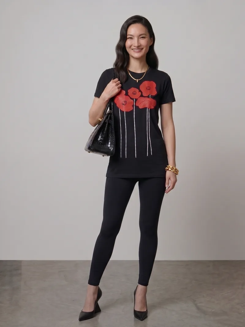 Poppy Round Neck Tee — photo 6