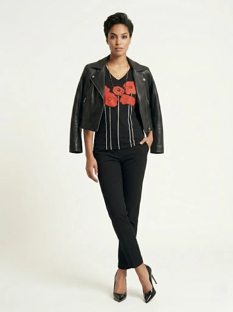 Poppy V-Neck Tee — photo 6