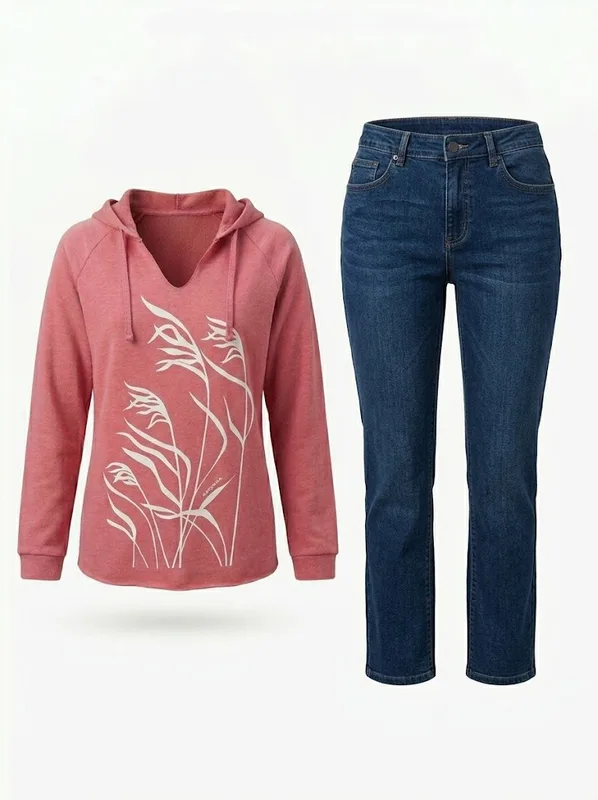 Red Seagrass Hoodie — photo 4