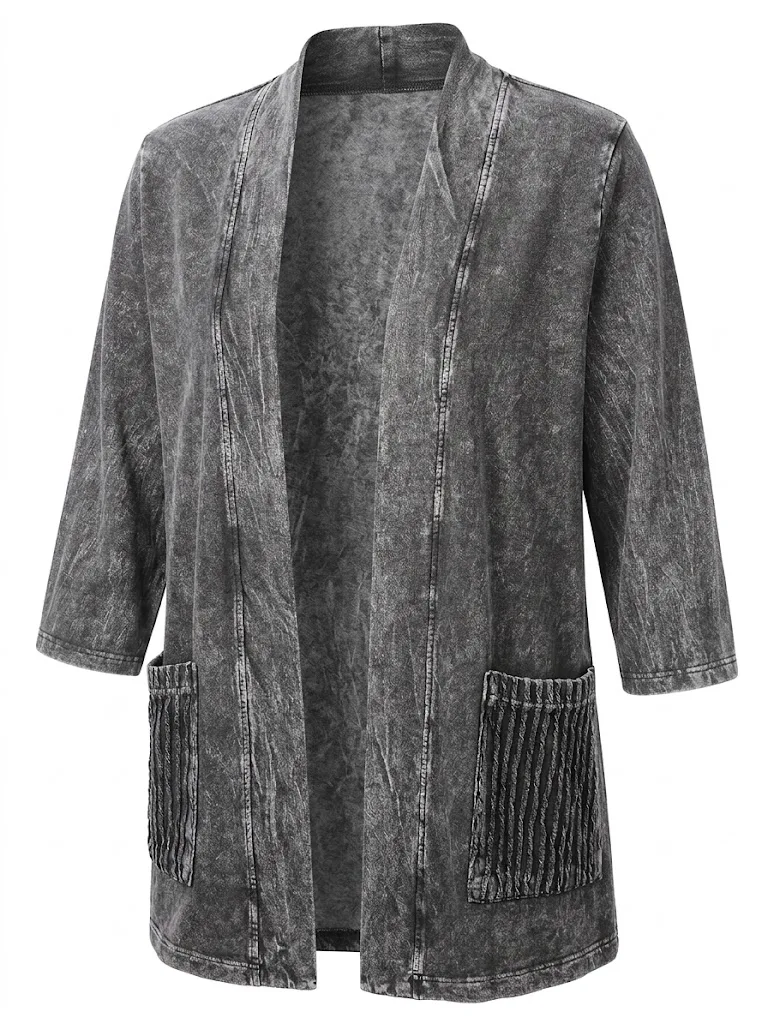 Open Casual Cardigan Elegance — photo 3