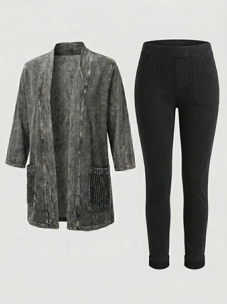 Open Casual Cardigan Elegance — photo 4