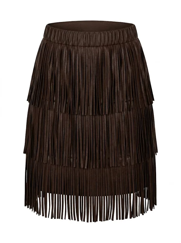 Shaker Fringe Mini Skirt — photo 5