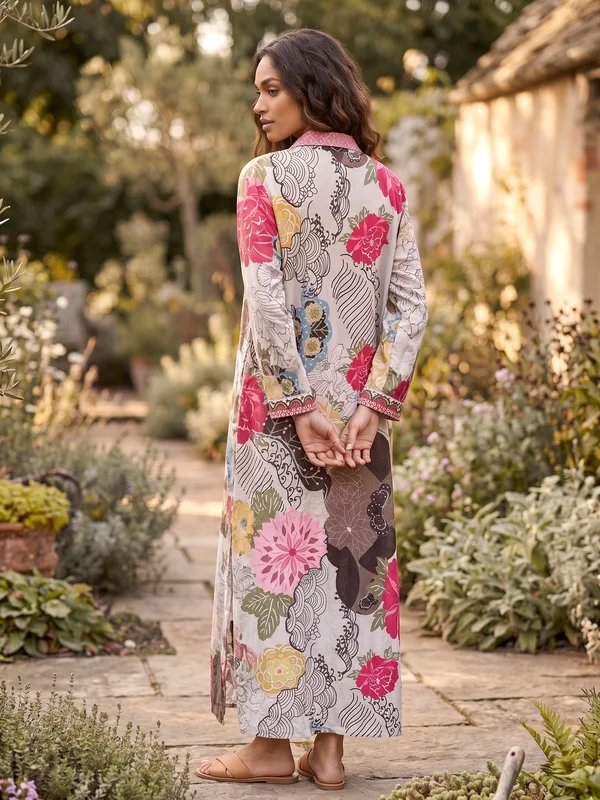 Peony Paisley Shirt Dress — photo 2