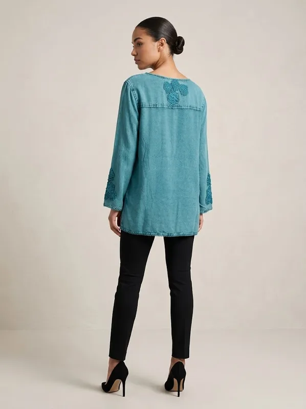 Jade Embroidered Tunic — photo 4