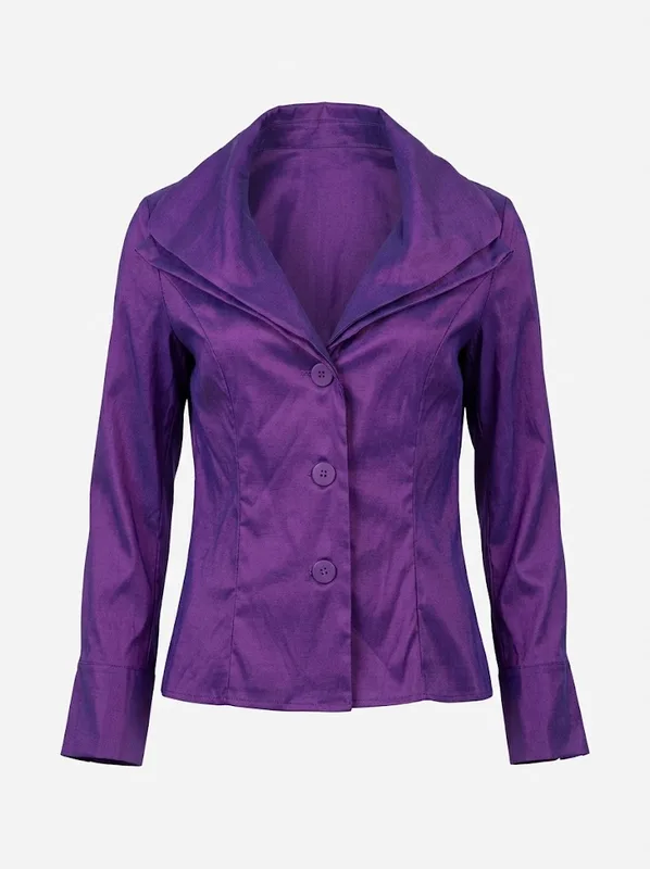 Scarlet Shawl Collar Jacket | Red Peplum Statement Jacket