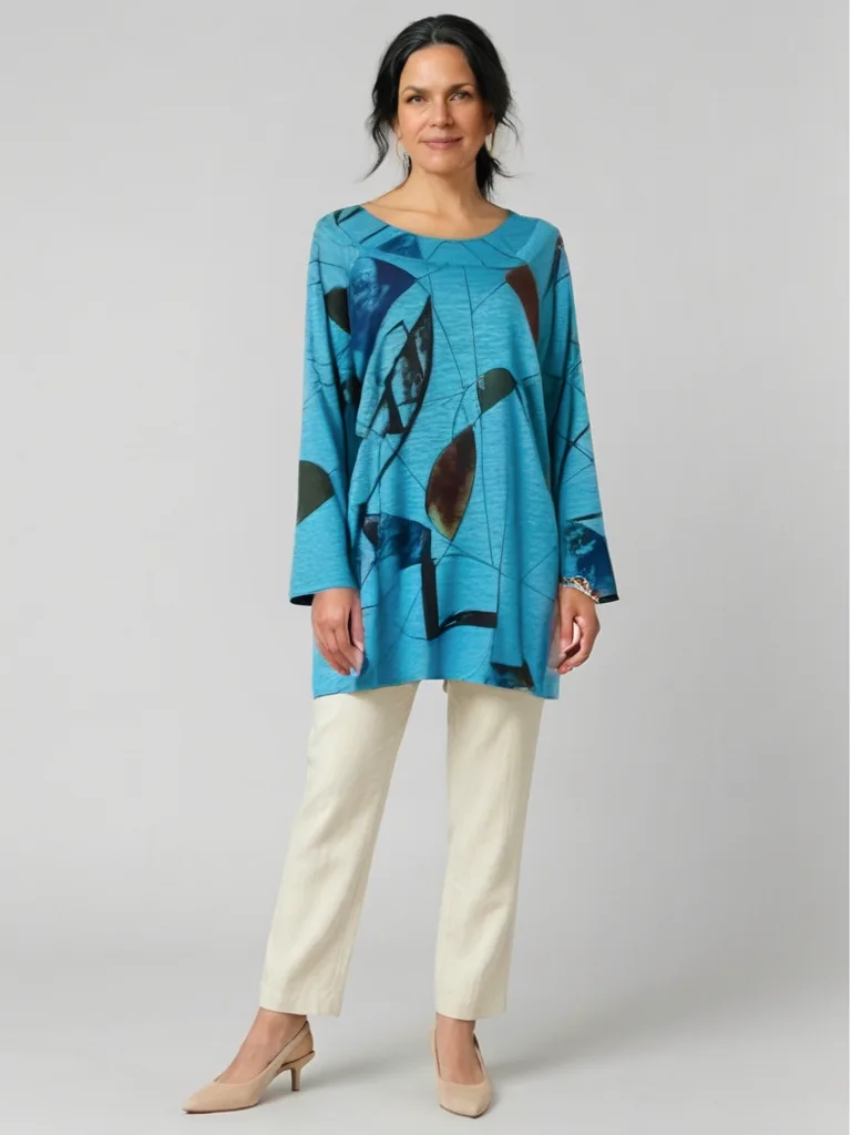 Reflections Abstract Tunic