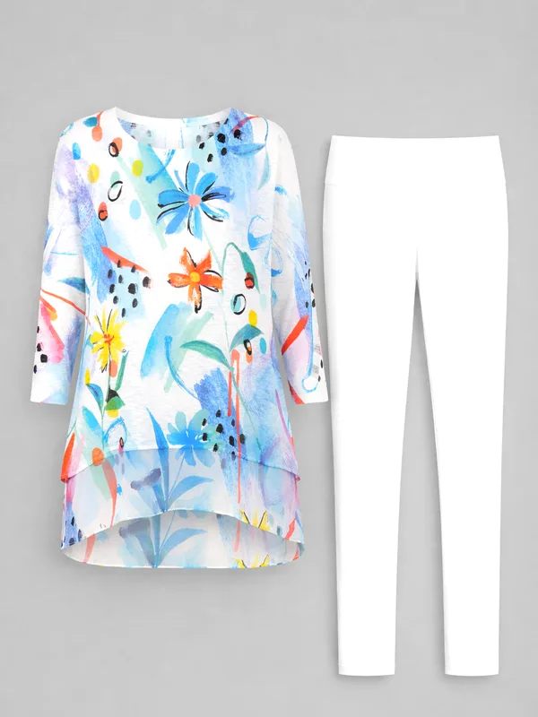 Floral Burnout Swing Tunic — photo 4