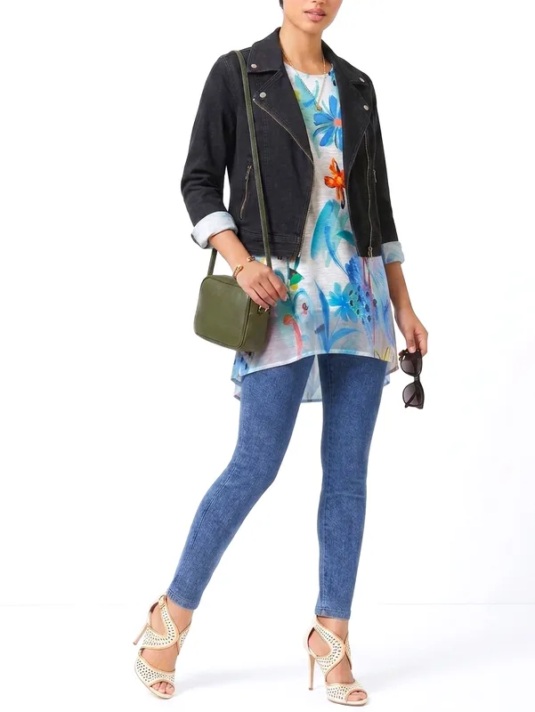 Floral Burnout Swing Tunic — photo 6