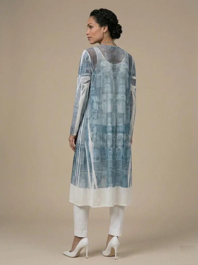 Denim Colored Duster — photo 2