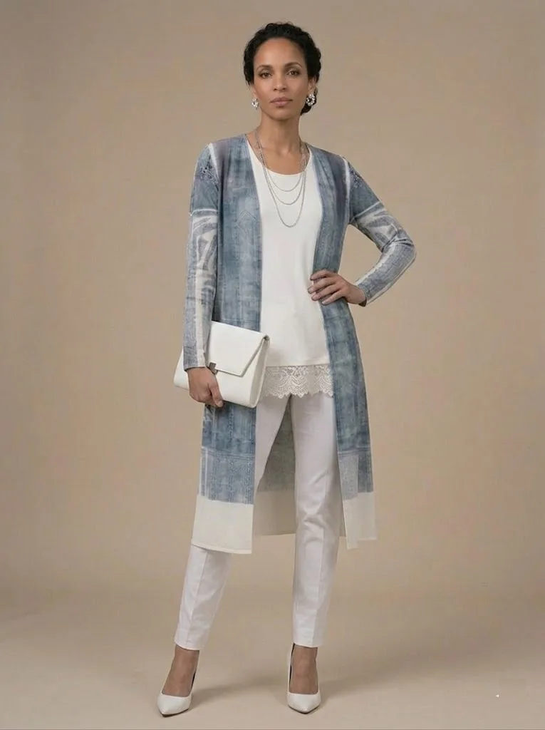 Denim Colored Duster — photo 5