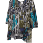 Animal print tunic light eco friendly fabric | unusual artisan design travel ready on sale by Parsley & Sage