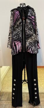 Button Down Tailored Pull On Pants | Gift for Her | Women's Dress Pants | Business Casual | Klaveli - Image 2