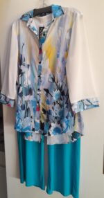 Designer blouse dual harmony style | exclusive artisan fashion created for EarthyTreasuresSC by Klaveli - Image 2
