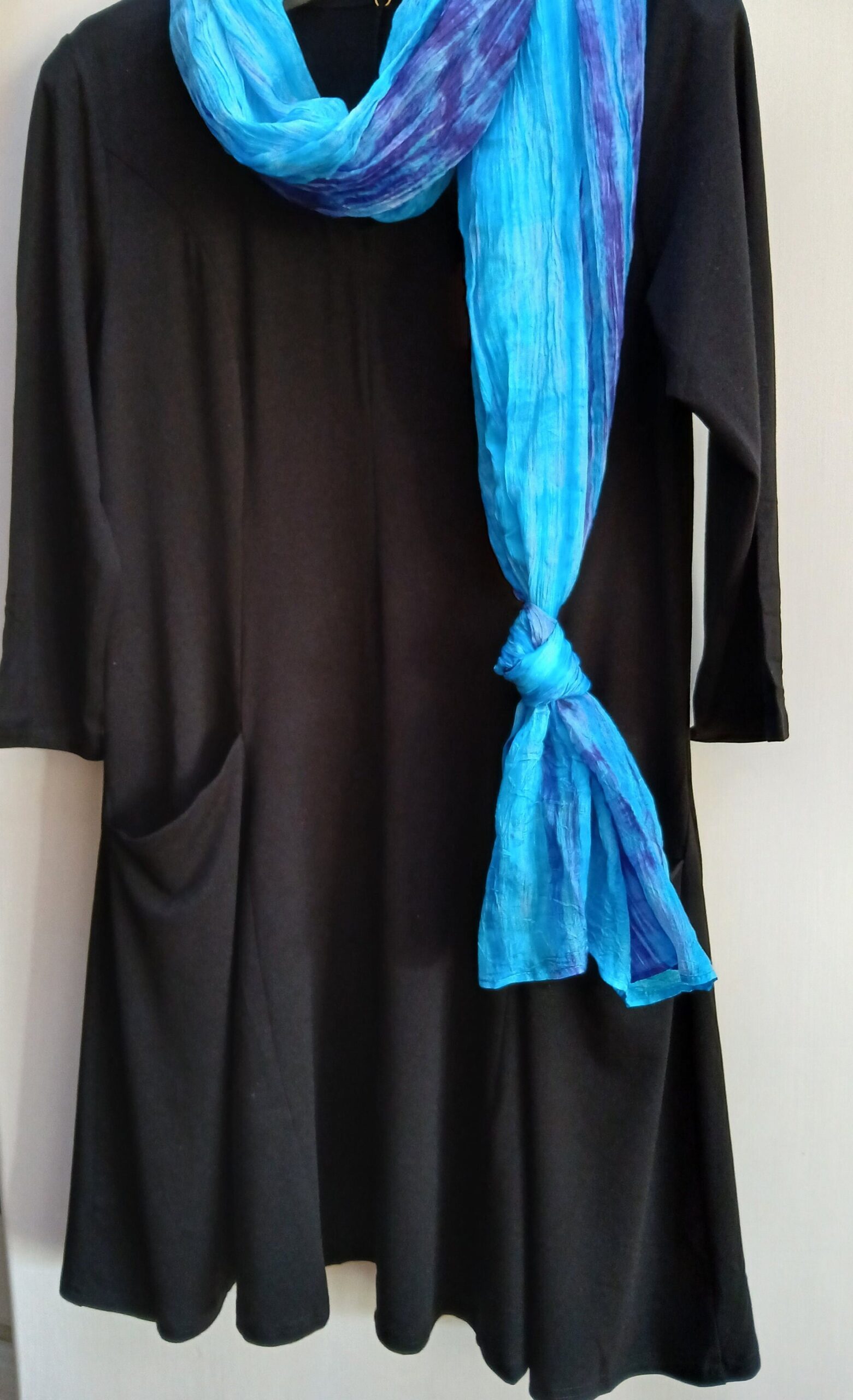 il_fullxfull.6243419275_r1dx.jpg Tunic or dress exquisite tailoring and fabric | versatile occasion wear pair with necklace or scarf - Image 1