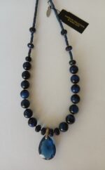 Blue Tiger's Eye Gemstone Necklace | Gift for Her | Artisan Jewelry | Carol Kent Museum Collection - Image 4