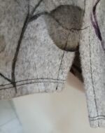 Hand Screened Floral Tunic Top: French Brushed Knit, USA Made - Image 6