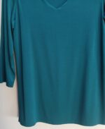 The Mia bamboo Teal Appeal t-shirt in a soft breathable natural fabric. - Image 4